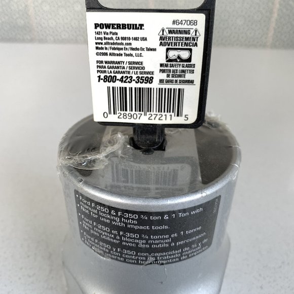 Powerbuilt #647068 2-3/4-Inch 6-Point Rounded Hex Wheel Bearing Locknut Socket - Picture 2 of 3